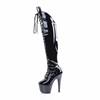 Pleaser - ADORE3014 Plateau overknee Laarzen - Zwart Product image